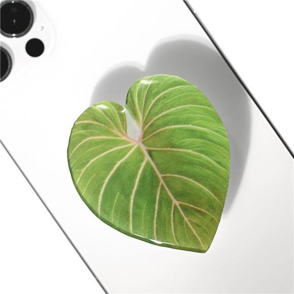 Leaf Plant Multi Functional Collapsible Expandable Mobile Phone Grip & Kicktand - Picture 1 of 7